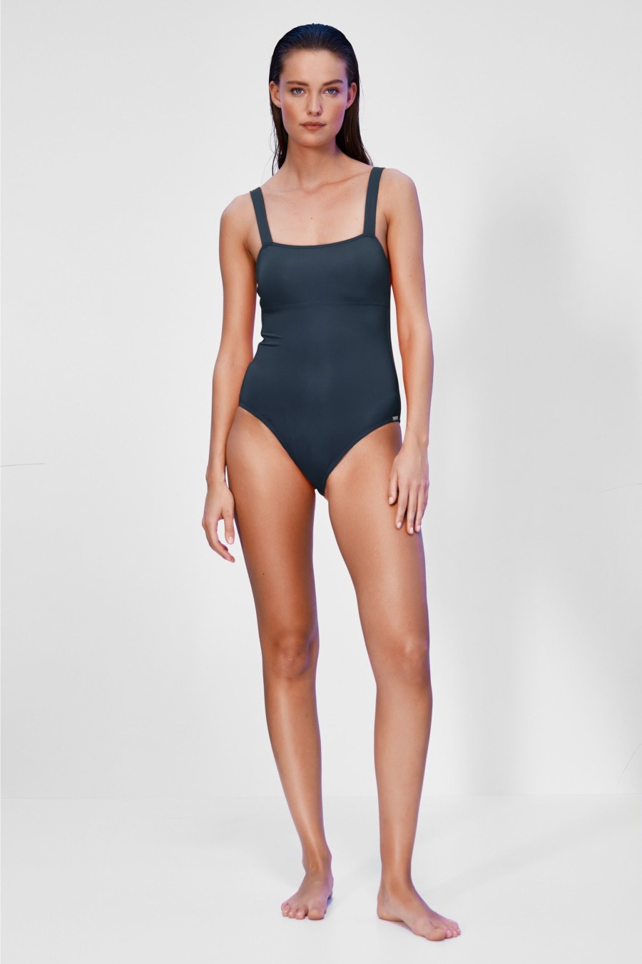 Damen Maryan Mehlhorn | Square-Shape Swimsuit Deep Ocean