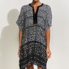 Damen Maryan Mehlhorn | Short Caftan White-Black