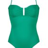 Damen Maryan Mehlhorn | Bandeau Swimsuit Verdant