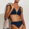 Damen Maryan Mehlhorn | Low-Plunge Top|Classic Bottoms Navy