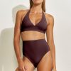 Damen Maryan Mehlhorn | High-Waist Bottoms Mahogany