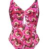 Damen Maryan Mehlhorn | Cut-Out Swimsuit Pansy Pink