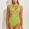 Damen Maryan Mehlhorn | Halterneck Top|High-Waist Bottoms Leaf