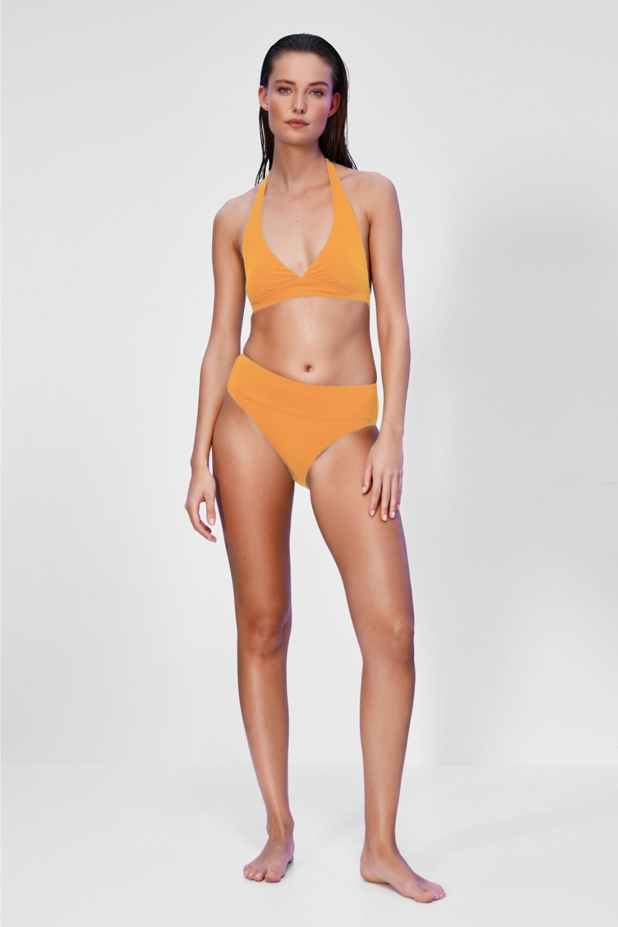 Damen Maryan Mehlhorn | Halterneck Top Mineral Yellow