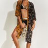 Damen Maryan Mehlhorn | Kimono Black-Sand-Caramel