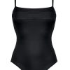 Damen Maryan Mehlhorn | Minimalist-Cut Swimsuit Black