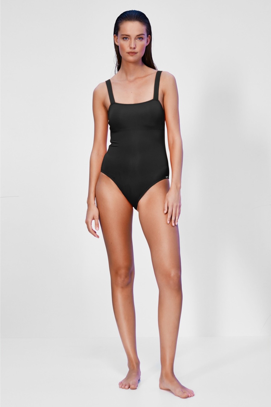 Damen Maryan Mehlhorn | Square-Shape Swimsuit Black