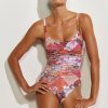 Damen Maryan Mehlhorn | Gathered Swimsuit Rose Infusion