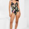 Damen Maryan Mehlhorn | Corsage Swimsuit Black-Brights