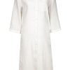 Damen Maryan Mehlhorn | Buttoned Dress Natural White