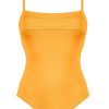 Damen Maryan Mehlhorn | Minimalist-Cut Swimsuit Mineral Yellow