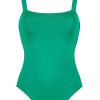 Damen Maryan Mehlhorn | Square-Shape Swimsuit Verdant