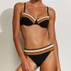 Damen Maryan Mehlhorn | Underwire Top|Bikini Bottoms Black-Sand-Caramel